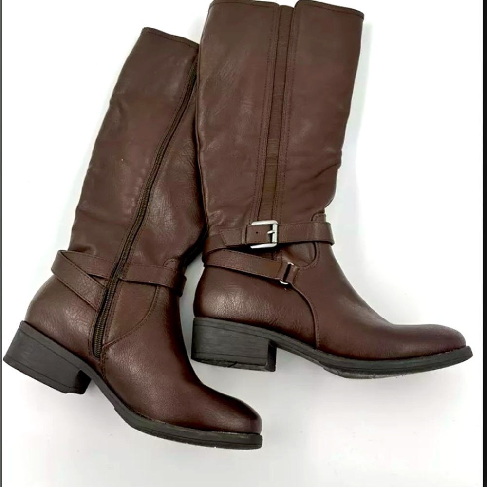 Croft & Barrow Women's Peyote Knee-High Zip Up Fashion Boots
Brown Size 8